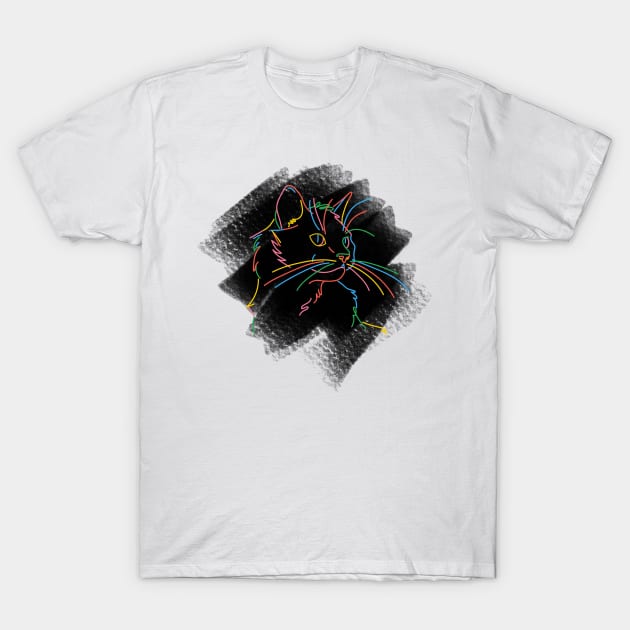 Cat Lovers. T-Shirt by Fuzzer